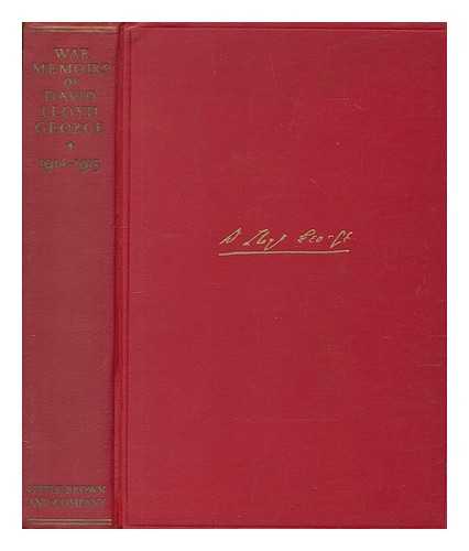 LLOYD GEORGE, DAVID (1863-1945) - War memories of David Lloyd George 1914-1915. [With plates, including portraits.] - Volume 1