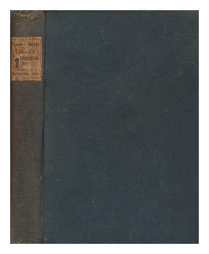 LANDOR, WALTER SAVAGE (1775-1864) - The Pentameron, and other imaginary conversations