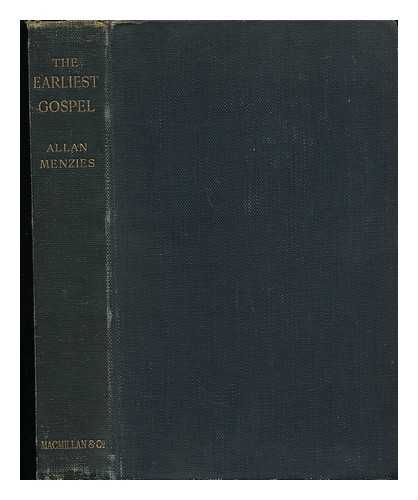 MENZIES, ALLAN - The Earliest Gospel - a Historical Study of the Gospel According to Mark (Double-Column Hebrew and English with Explanatory Text)