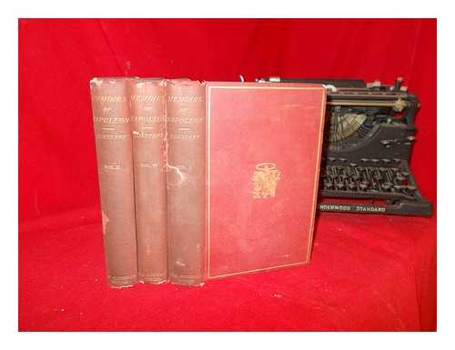 CONSTANT. PINKERTON, PERCY [TRANS.] - Memoirs of Constant: the emperor Napoleon's Head Valet: containing details of the private life of Napoleon, his family and his court: in three volumes