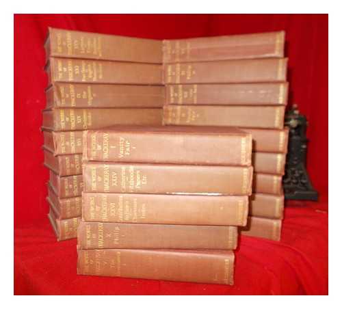 THACKERAY, WILLIAM MAKEPEACE - The works of William Makepeace Thackeray - 23 volumes
