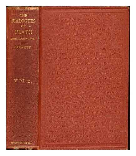 PLATO. JOWETT, BENJAMIN (1817-1893) - The dialogues of Plato. Vol. 2 / translated into English with analyses and introductions by B. Jowett