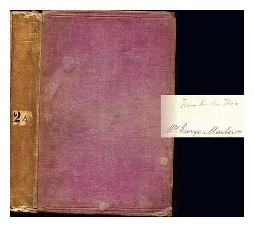 DICEY, EDWARD (1832-1911) - Cavour : a memoir