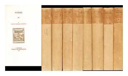 LOWELL, JAMES RUSSELL (1819-1891). NORTON, CHARLES ELIOT (1827-1908) (ED.) - The writings of James Russell Lowell in 12 Volumes