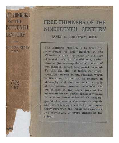 COURTNEY, JANET ELIZABETH (HOGARTH) - Freethinkers of the nineteenth century