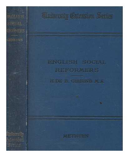 Gibbins, Henry de Beltgens (1865-1907) - English social reformers
