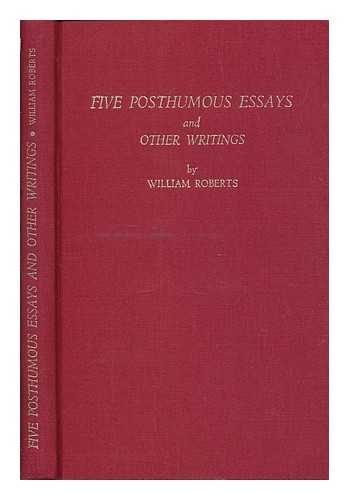 ROBERTS, WILLIAM (1895-1980) - Five posthumous essays and other writings
