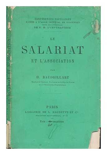 BAUDRILLART, H - Le salariat et l'association