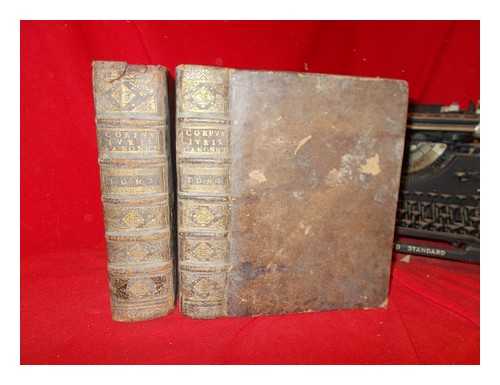 JOANNES PAULUS LANCELOTTUS; EMANUEL KNIG; JOHANN GEORG KNIG; ECCLESIA CATHOLICA - Corpus juris canonici emendatum et notis illustratum - 2 volumes