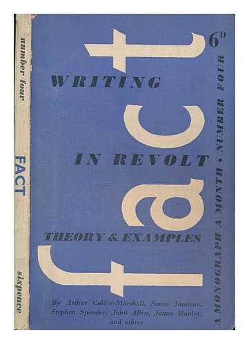 CALDER-MARSHALL, ARTHUR - Writing in revolt : theory & examples