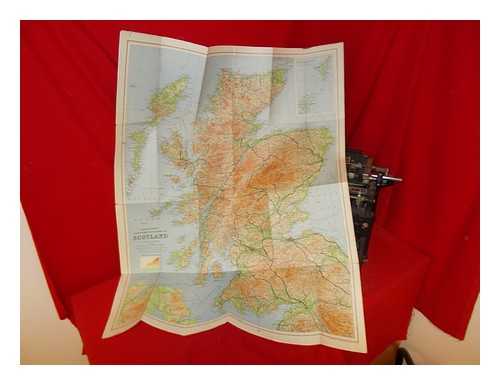 JOHN BARTHOLOMEW & SON LTD - Bartholomew's Contoured Road Map of Scotland: tenth inch to mile: cloth 4/6 net