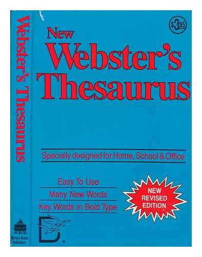 WEBSTER'S - New Webster's vest pocket thesaurus