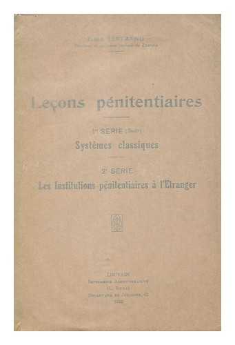 BERTRAND, ERNEST - Leons pnitentiaires II Systemes classiques