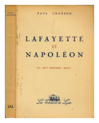 CHANSON, PAUL - Lafayette et Napolon