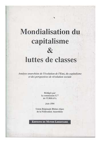 LA COMMISSION G 7 DE L'URRAFA - Mondialisation du capitalisme et lutte de classes