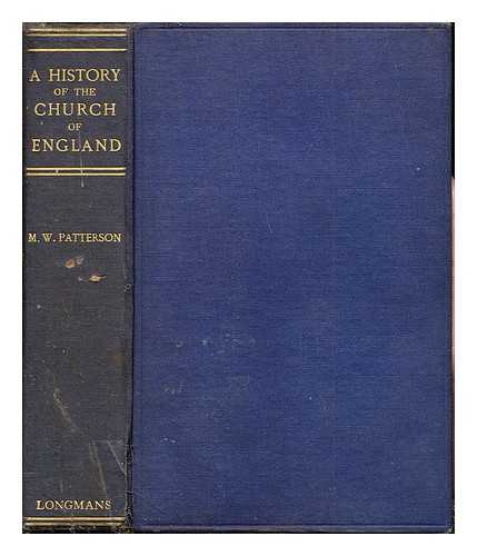 PATTERSON, REV. M. W - A History of The Church of England