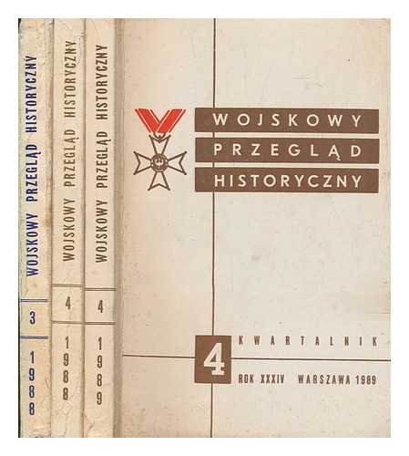 MINISTERSTWA OBRONY NARODOWEJ - Wojskowy przegla?d historyczny - 3 vols