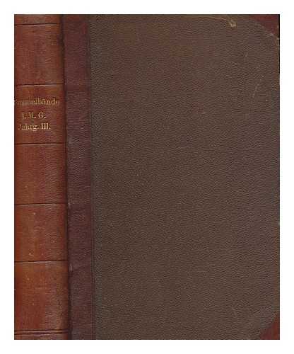 SEIFFERT, MAX - Sammelbnde der internationalen Musikgesellschaft 1901-02