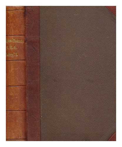 SEIFFERT, MAX - Sammelbnde der internationalen Musikgesellschaft 1899-1900 - vol. 1