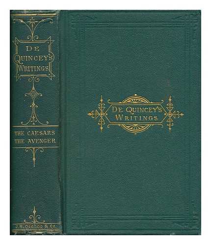 DE QUINCEY, THOMAS (1785-1859) - The Caesars and the avenger