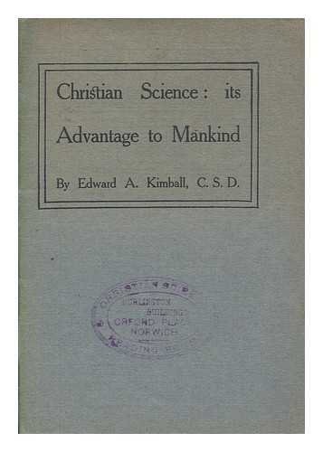 HERING, HERMANN S - Christian science: Its advantage to mankind