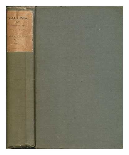 CARLYLE, THOMAS - Critical and miscellaneous essays