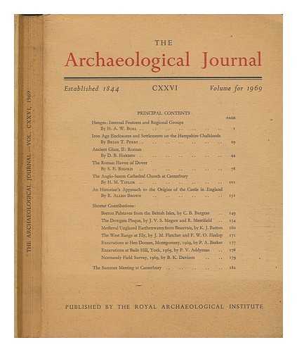 THE ROYAL ARCHAEOLOGICAL INSTITUTE - The archaeological journal - Vol. 123