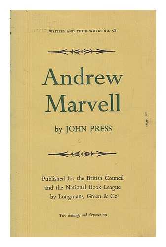 PRESS, JOHN - Andrew Marvell