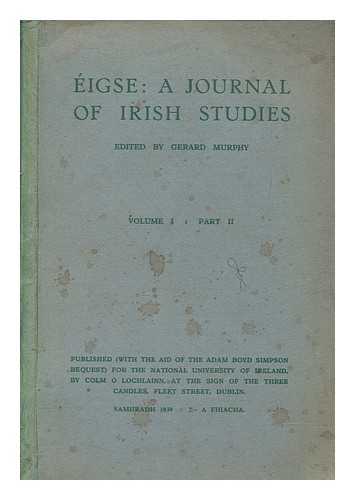 MURPHY, GERARD - igse : a journal of Irish studies