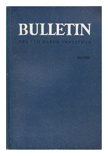 LEO BAECK INSTITUTE - Bulletin des Leo Baeck Instituts