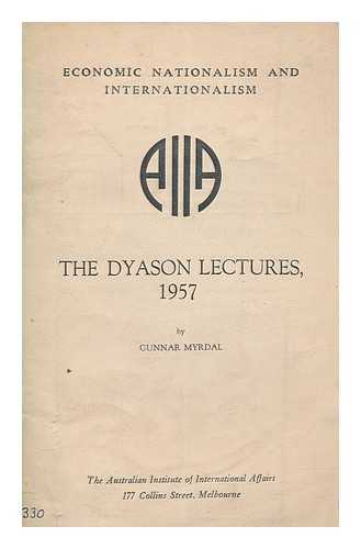 MYRDAL, GUNNAR (1898-1987) - Economic nationalism and internationalism