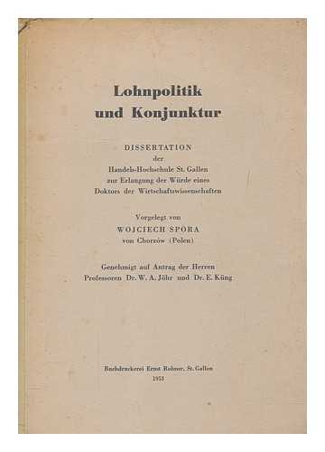 SPORA, WOJCIECH - Lohnpolitik und Konjunktur