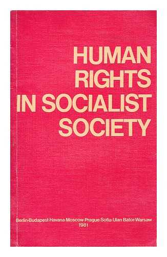 NOVOSTI PRESS AGENCY PUBLISHING HOUSE - Human rights in socialist society