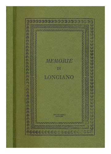 TURCHI, GIOVANNI - Memorie istoriche di Longiano