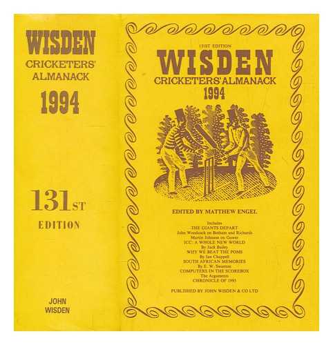 ENGEL, MATTHEW - Wisden cricketers' almanack 1994