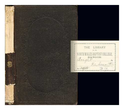 DAVIDSON, SAMUEL (1806-1898) - The Hebrew text of the Old Testament, revised from critical sources : being an attempt to present a purer and more correct text than the received one of Van Der Hooght; by the aid of the existing materials