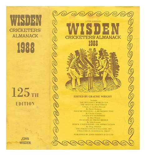 WRIGHT, GRAEME - Wisden cricketers' almanack 1988