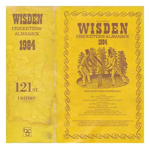 WOODCOCK, JOHN - Wisden cricketers' almanack 1984