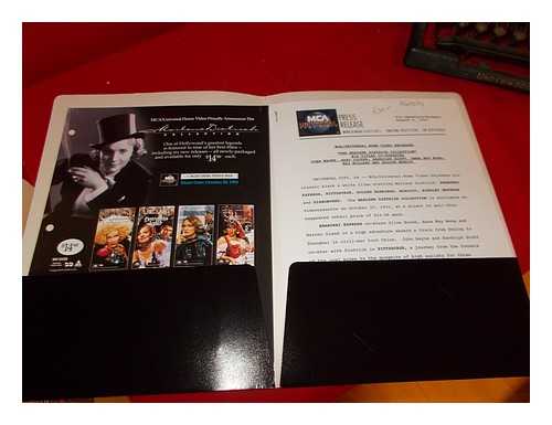 MCA UNIVERSAL HOME VIDEO - Press Release for 'The Marlene Dietrich Collection'