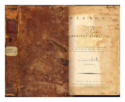 RAMSAY, DAVID, (1749-1815) - The history of the American Revolution : By David Ramsay, M.D.: volume II