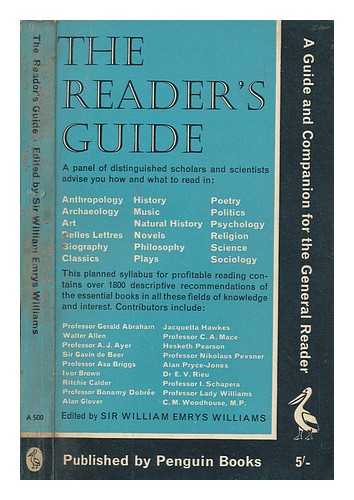 WILLIAMS, W. E. (WILLIAM EMRYS) (1896-1977) - The reader's guide