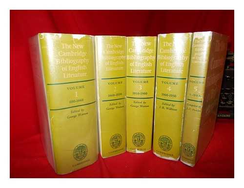 WATSON, GEORGE - The New Cambridge bibliography of English literature / edited by George Watson - complete in 5 volumes