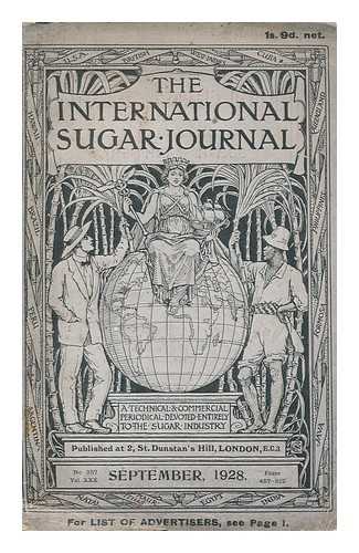 INTERNATIONAL SUGAR JOURNAL - International sugar journal - No. 357 Vol. XXX Spetember 1928