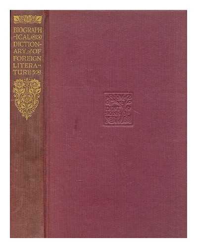 SHARP, R. FARQUHARSON (ROBERT FARQUHARSON) 1864-1945. - A short biographical dictionary of foreign literature