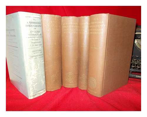 BATESON, FREDERICK WILSE (1901-1978) - The Cambridge bibliography of English literature - complete in 5 volumes