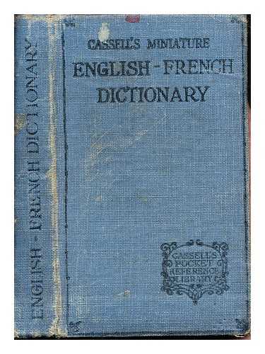 BOVET, FREDERICK FRANCIS - Physical description; 280 pages. Subjects; French language  Dictionaries  English. English language  Dictionaries  French; with an appendix containing proper names in history, geography, mythology, ect., table of Irregular verbs