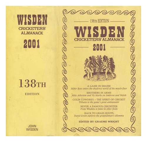 WRIGHT, GRAEME - Wisden cricketers' almanack 2001