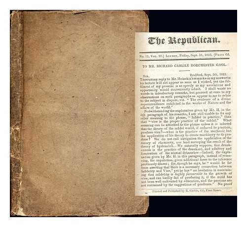 THE REPUBLICAN - The Republican: No. 11, Vol. 12 - No. 26, Vol. 12: 1825
