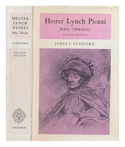 CLIFFORD, JAMES L. (JAMES LOWRY) (1901-1978) - Hester Lynch Piozzi (Mrs. Thrale)