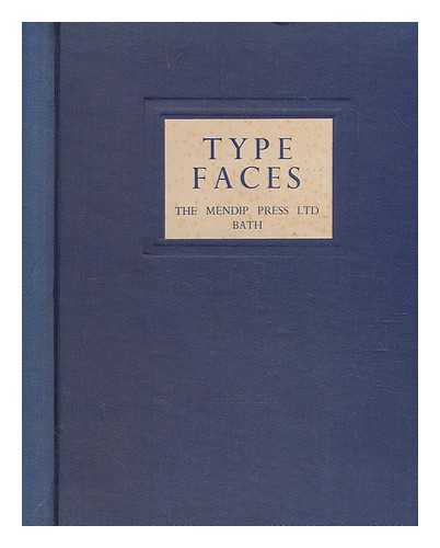 MENDIP PRESS - Specimens of Type Faces Combination Borders Initial Letters & Rules at The Mendip Press LTD 1950